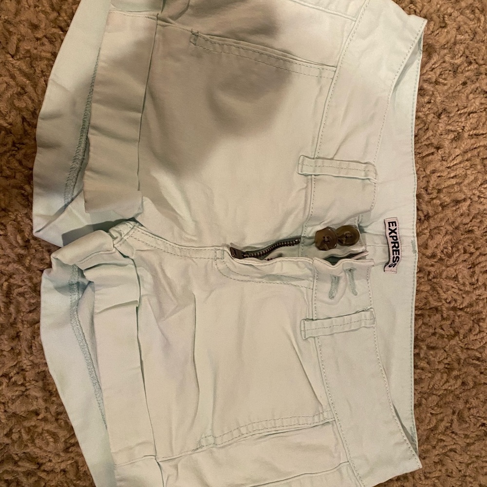 Express mint shorts